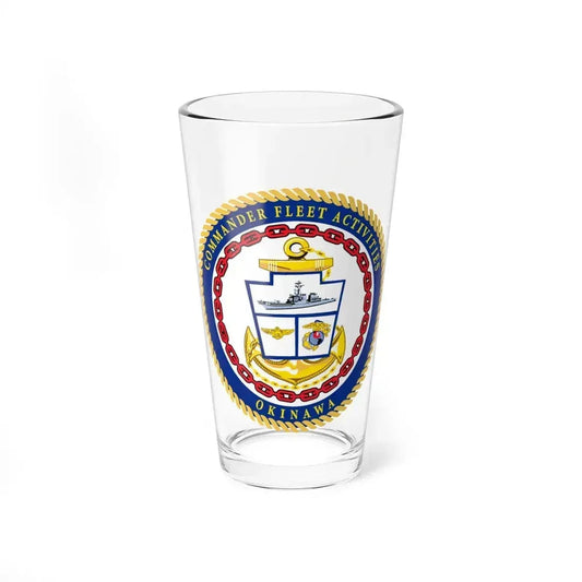 COMMANDER FLEET ACTIVITIES OKINAWA (U.S. Navy) Pint Glass 16oz 16oz - Go Mug Yourself