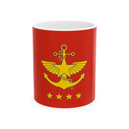 Commander in Chief Army flag of Myanmar (Myanmar) White Coffee Mug 11oz - Go Mug Yourself