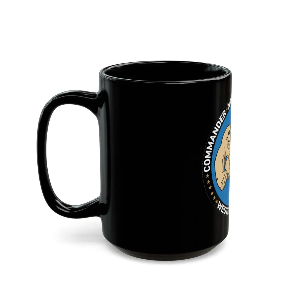 Commander Naval Surface Group West Pacific (U.S. Navy) Black Coffee Mug-Go Mug Yourself