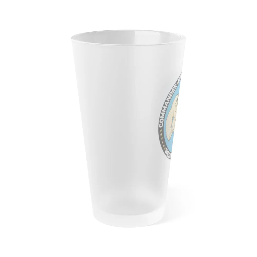 Commander Naval Surface Group West Pacific (U.S. Navy) Frosted Pint Glass 16oz-Go Mug Yourself