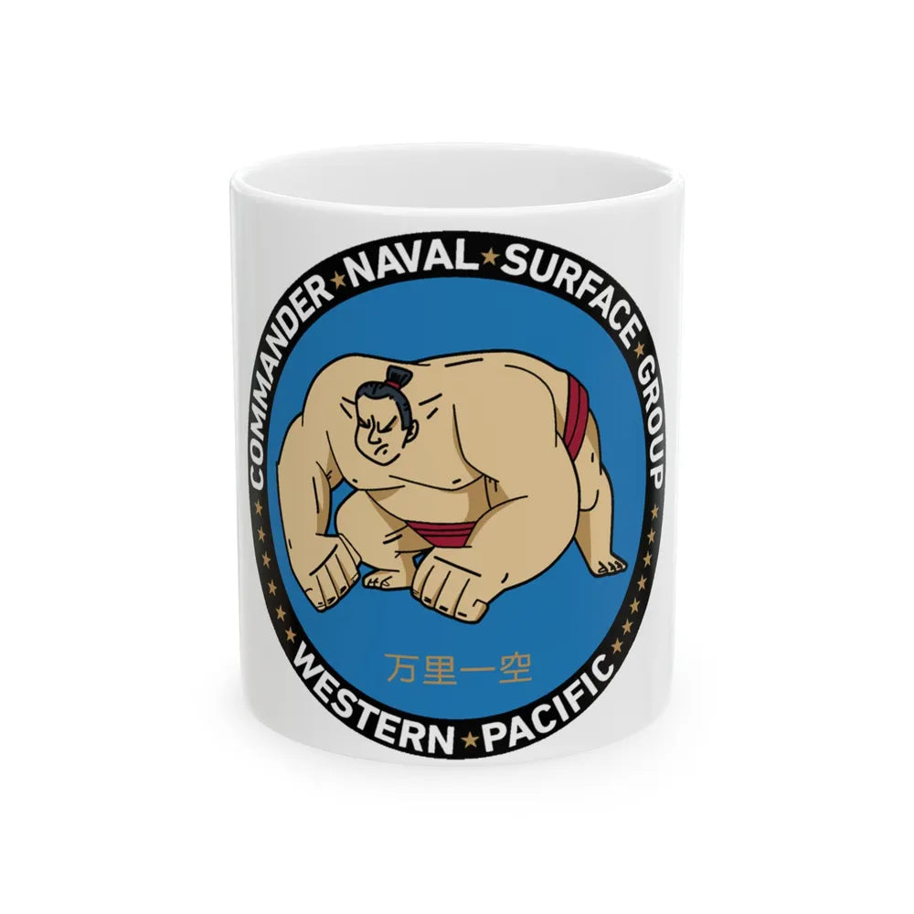 Commander Naval Surface Group West Pacific (U.S. Navy) White Coffee Mug-11oz-Go Mug Yourself