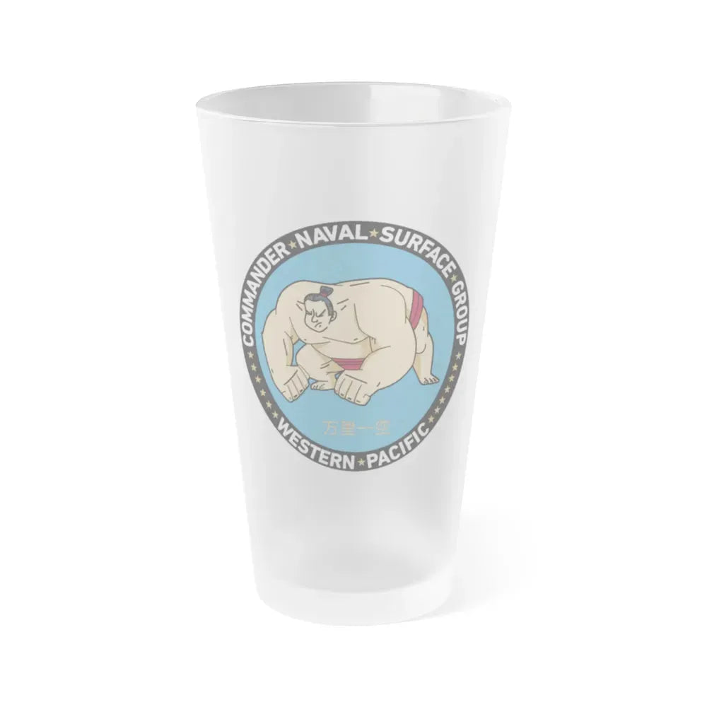 Commander Naval Surface Group West Pacific (U.S. Navy) Frosted Pint Glass 16oz Default Title - Go Mug Yourself