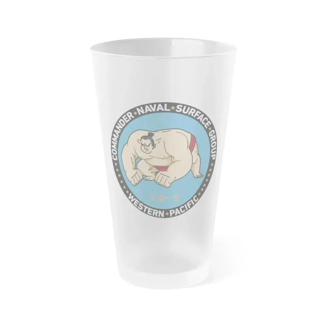 Commander Naval Surface Group West Pacific (U.S. Navy) Frosted Pint Glass 16oz Default Title - Go Mug Yourself