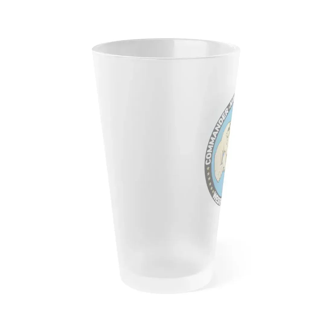 Commander Naval Surface Group West Pacific (U.S. Navy) Frosted Pint Glass 16oz - Go Mug Yourself