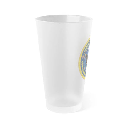 Commander Navy Reserve Force (U.S. Navy) Frosted Pint Glass 16oz-Go Mug Yourself