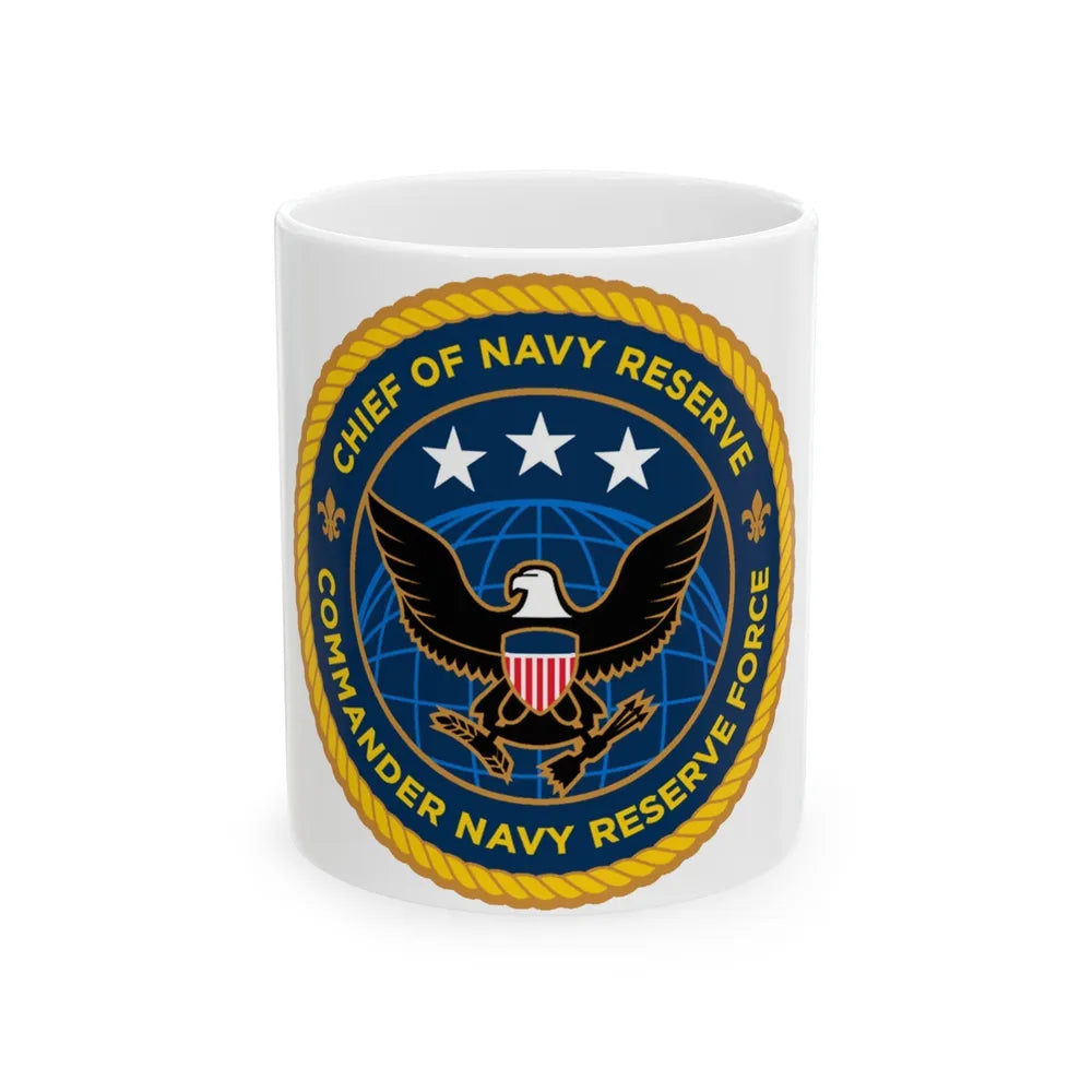 Commander Navy Reserve Force (U.S. Navy) White Coffee Mug-11oz-Go Mug Yourself