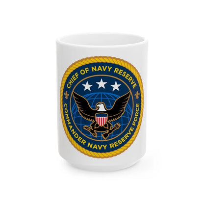 Commander Navy Reserve Force (U.S. Navy) White Coffee Mug-15oz-Go Mug Yourself