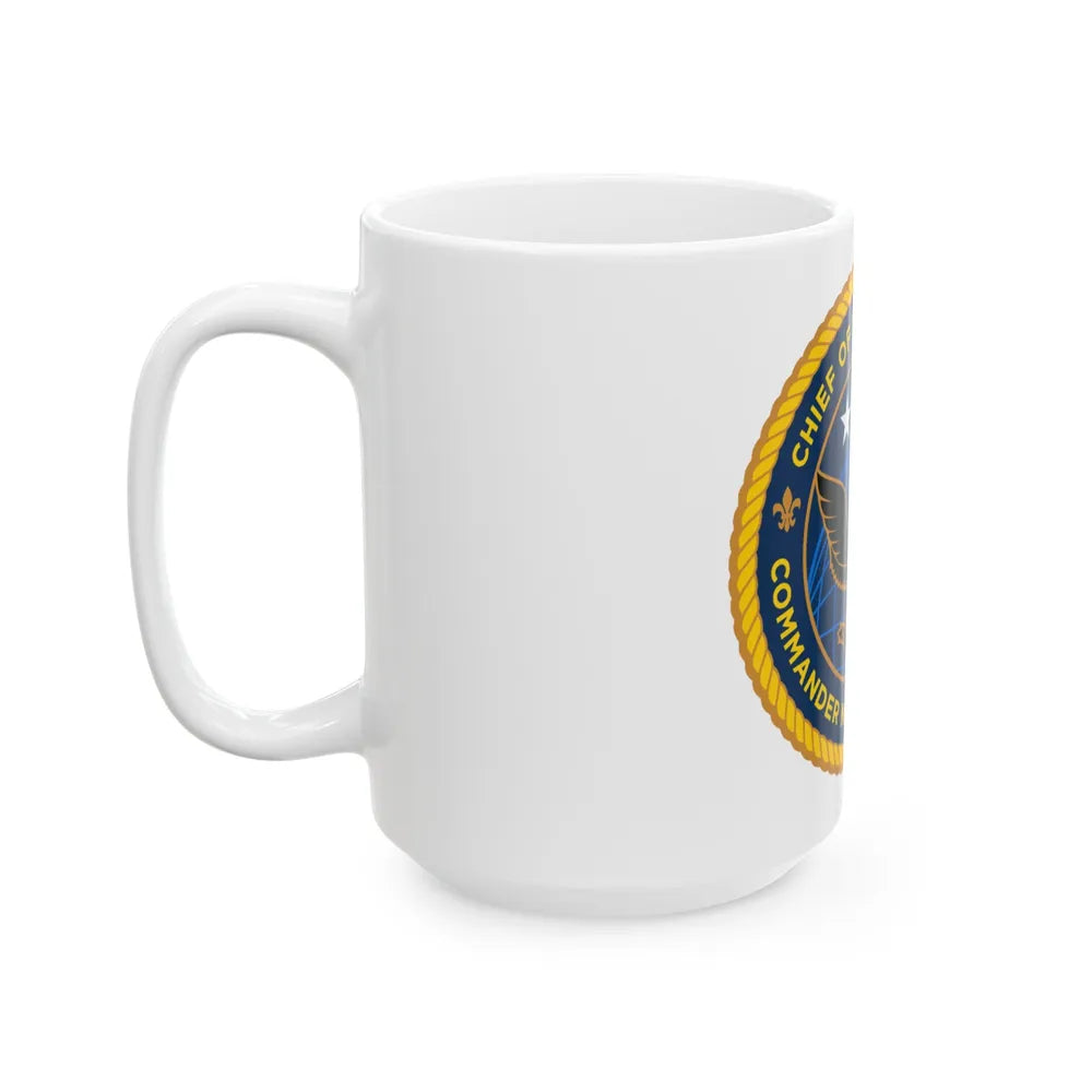 Commander Navy Reserve Force (U.S. Navy) White Coffee Mug-Go Mug Yourself