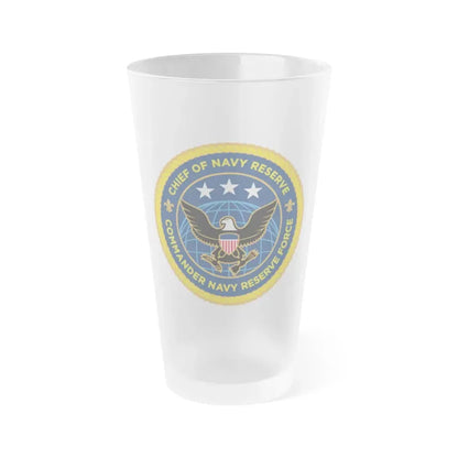 Commander Navy Reserve Force (U.S. Navy) Frosted Pint Glass 16oz Default Title - Go Mug Yourself
