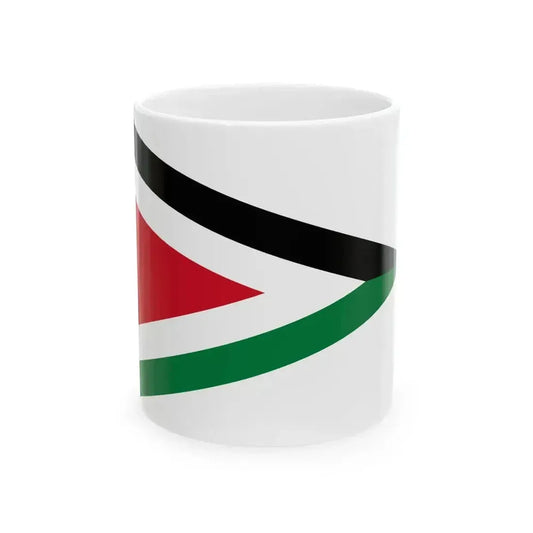 Commander of the Arab Legion Pennant 1939 (Jordan) White Coffee Mug 11oz - Go Mug Yourself