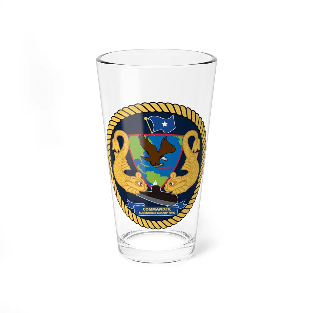 Commander Submarine Group Two (U.S. Navy) Pint Glass 16oz-16oz-Go Mug Yourself