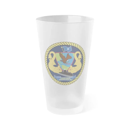 Commander Submarine Group Two (U.S. Navy) Frosted Pint Glass 16oz Default Title - Go Mug Yourself