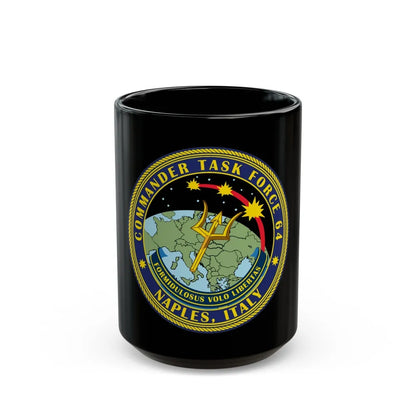 Commander Task Force 64 (U.S. Navy) Black Coffee Mug-15oz-Go Mug Yourself