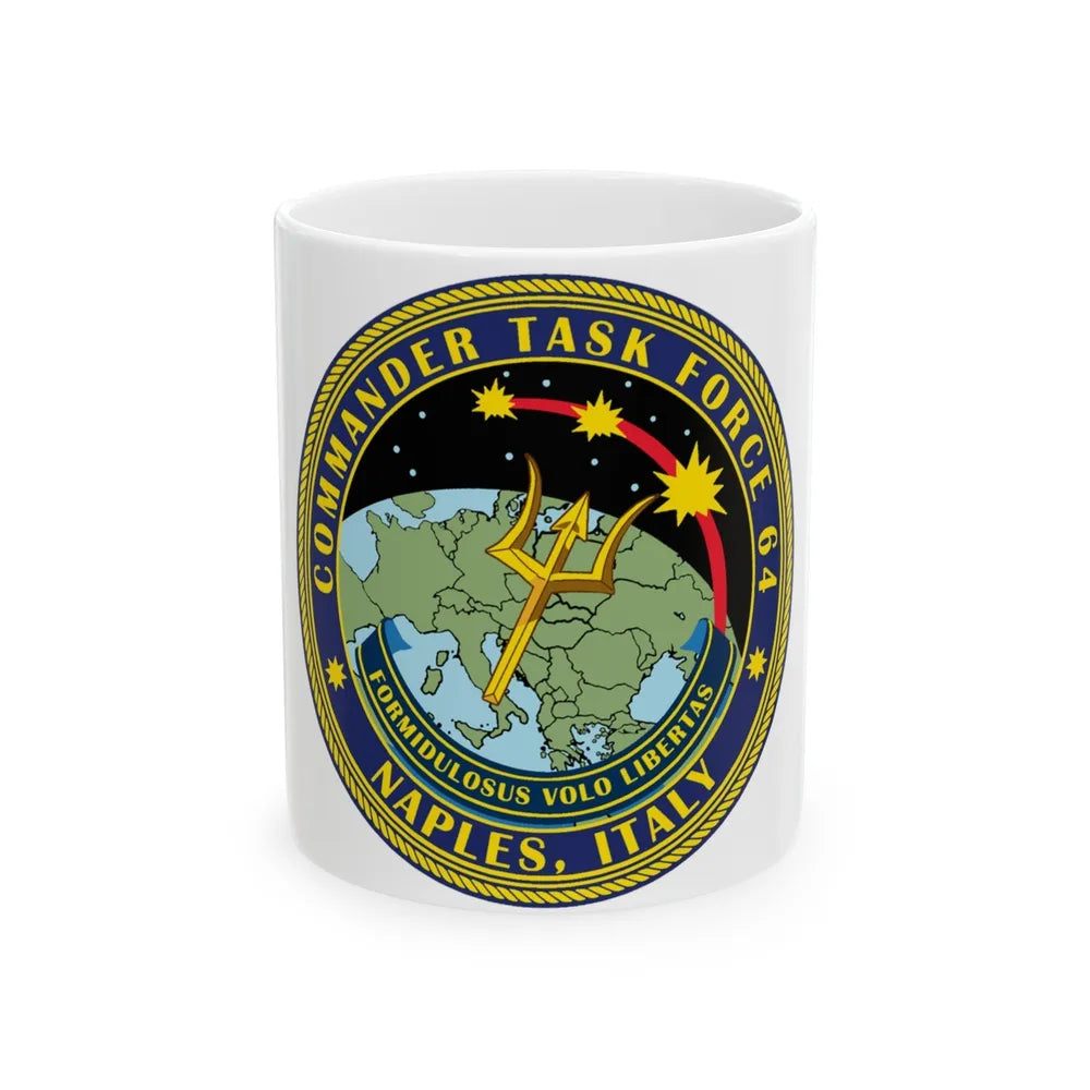 Commander Task Force 64 (U.S. Navy) White Coffee Mug-11oz-Go Mug Yourself