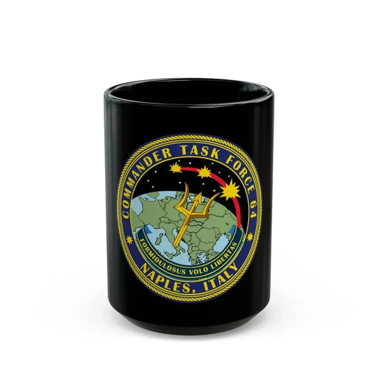 Commander Task Force 64 (U.S. Navy) Black Coffee Mug 15oz - Go Mug Yourself