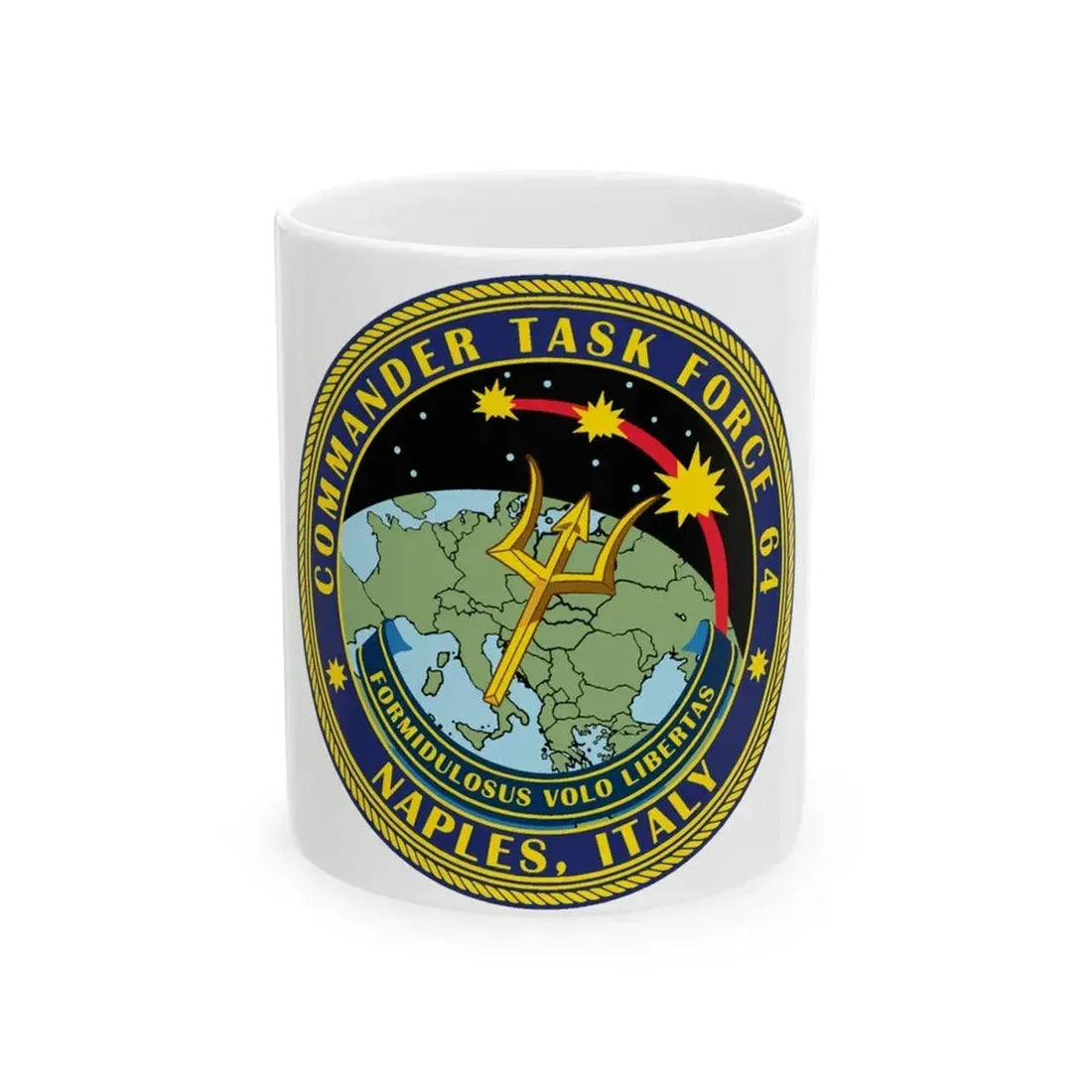 Commander Task Force 64 (U.S. Navy) White Coffee Mug 11oz - Go Mug Yourself