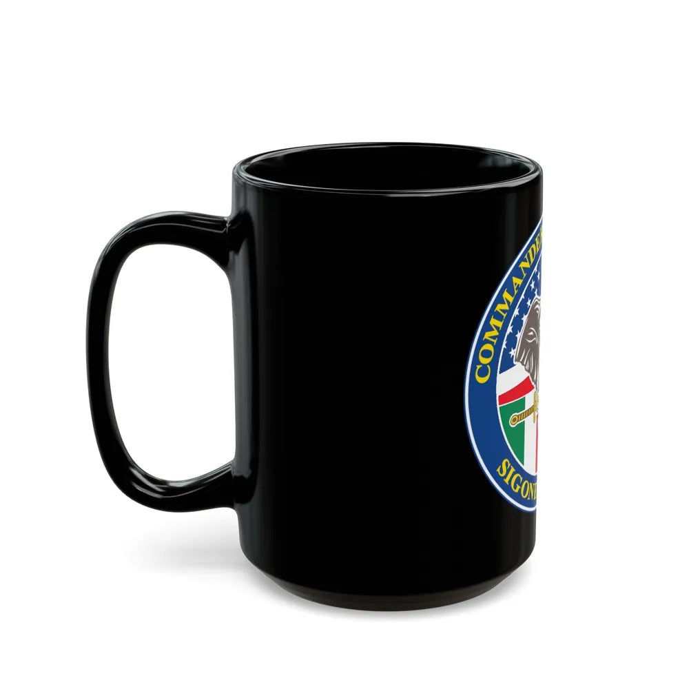 Commander Task Force 67 Sigonella Sicily CTF 67 (U.S. Navy) Black Coffee Mug-Go Mug Yourself