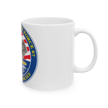 Commander Task Force 67 Sigonella Sicily CTF 67 (U.S. Navy) White Coffee Mug-Go Mug Yourself