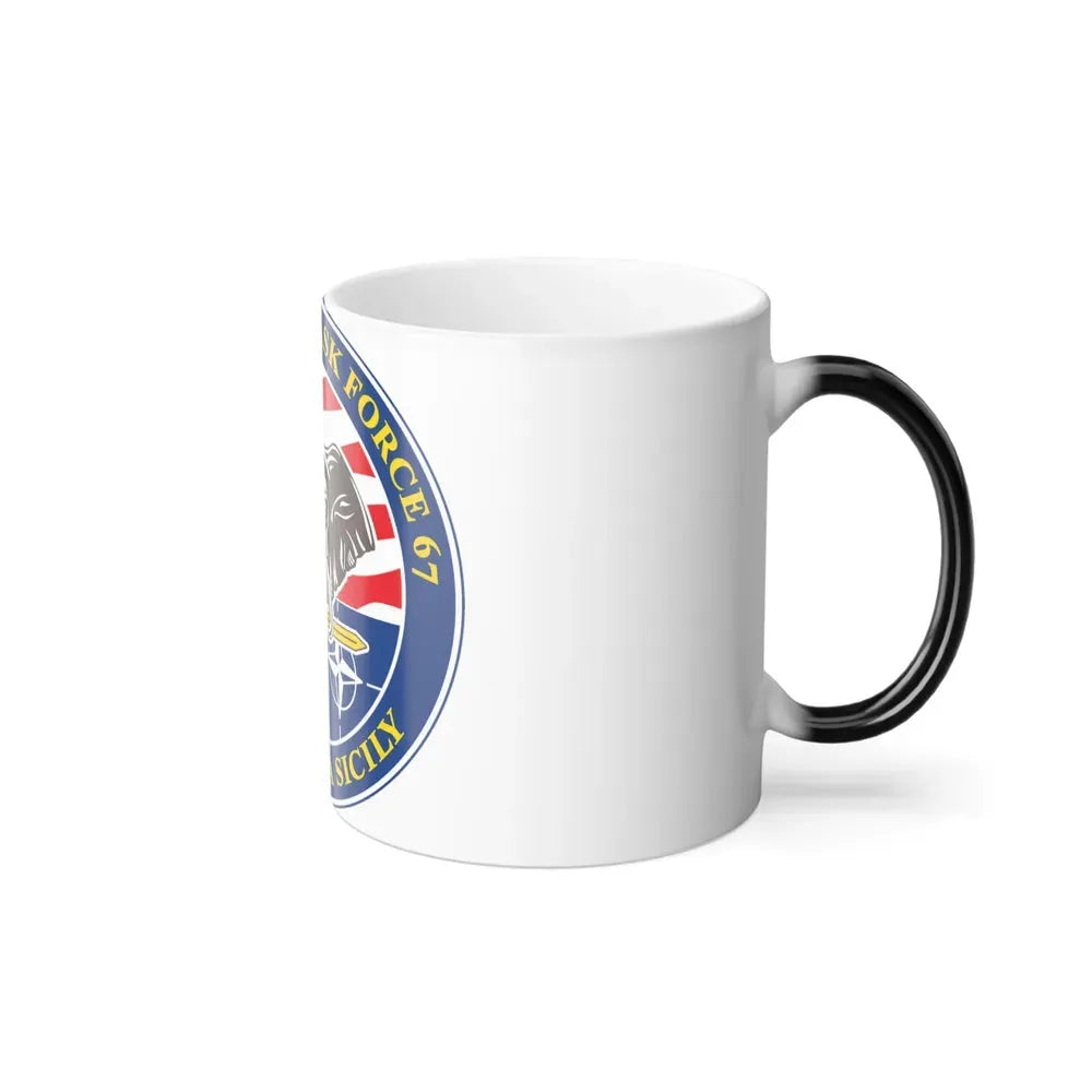 Commander Task Force 67 Sigonella Sicily CTF 67 (U.S. Navy) Color Changing Mug 11oz - Go Mug Yourself