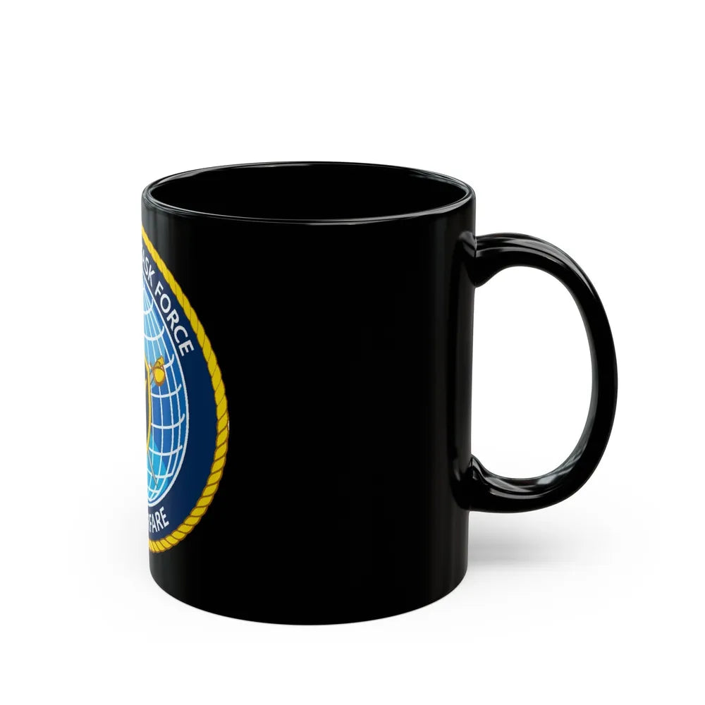 Commander Task Force Mine Warfare CTF MW (U.S. Navy) Black Coffee Mug-Go Mug Yourself