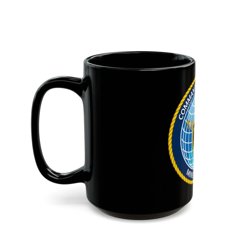 Commander Task Force Mine Warfare CTF MW (U.S. Navy) Black Coffee Mug-Go Mug Yourself