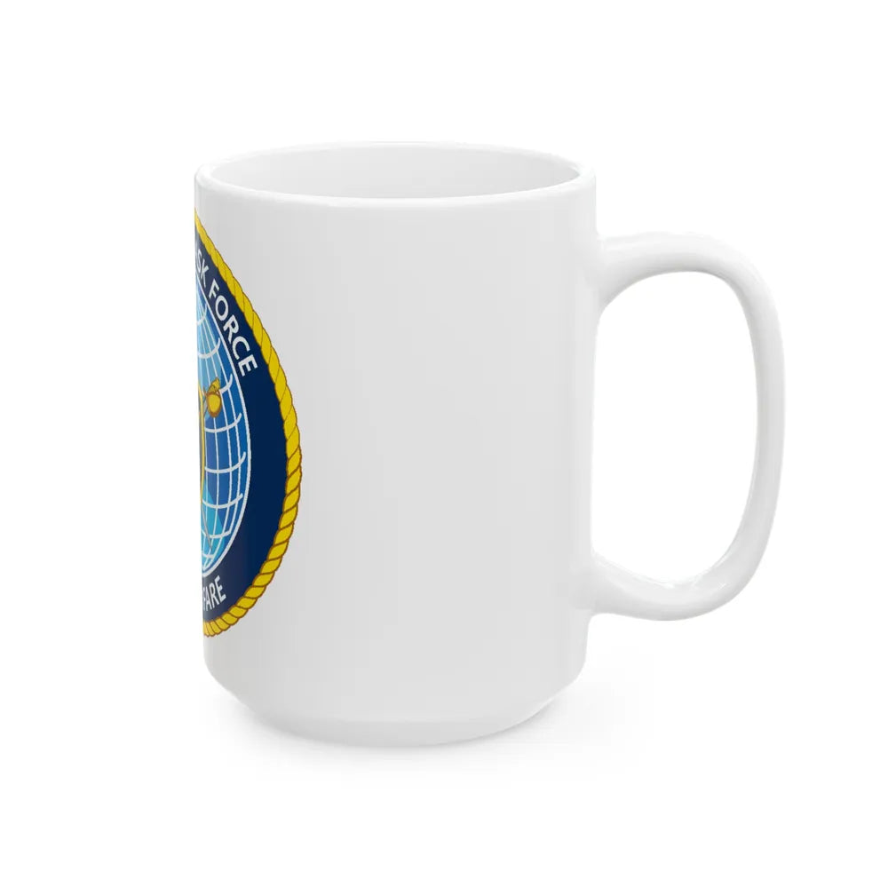 Commander Task Force Mine Warfare CTF MW (U.S. Navy) White Coffee Mug-Go Mug Yourself