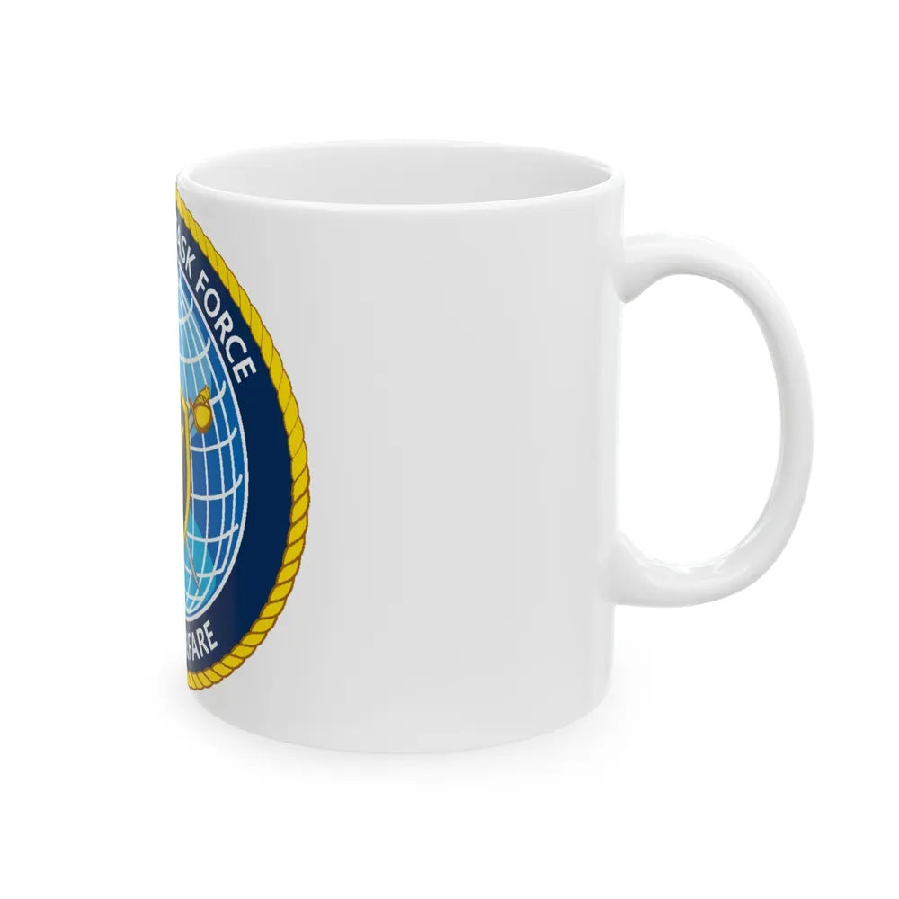 Commander Task Force Mine Warfare CTF MW (U.S. Navy) White Coffee Mug-Go Mug Yourself