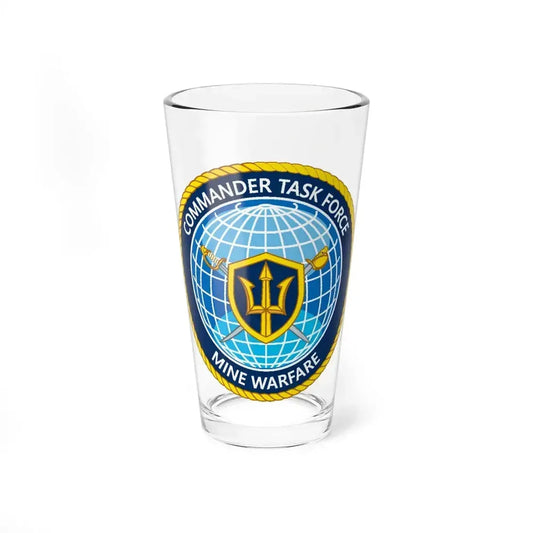 Commander Task Force Mine Warfare CTF MW (U.S. Navy) Pint Glass 16oz 16oz - Go Mug Yourself