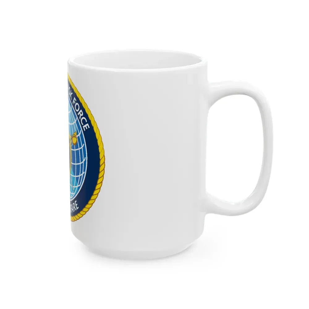 Commander Task Force Mine Warfare CTF MW (U.S. Navy) White Coffee Mug - Go Mug Yourself
