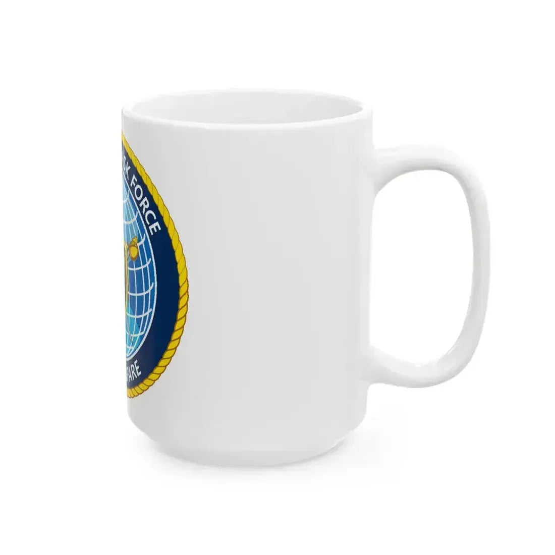 Commander Task Force Mine Warfare CTF MW (U.S. Navy) White Coffee Mug - Go Mug Yourself