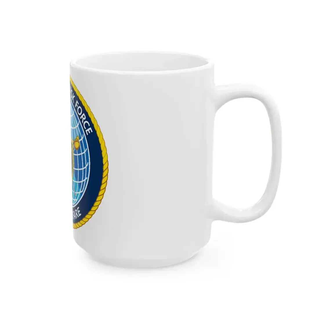 Commander Task Force Mine Warfare CTF MW (U.S. Navy) White Coffee Mug - Go Mug Yourself