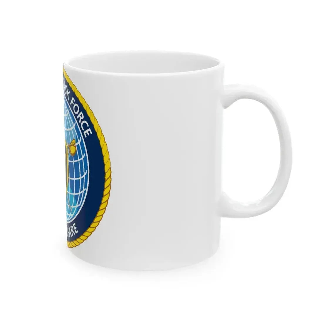 Commander Task Force Mine Warfare CTF MW (U.S. Navy) White Coffee Mug - Go Mug Yourself
