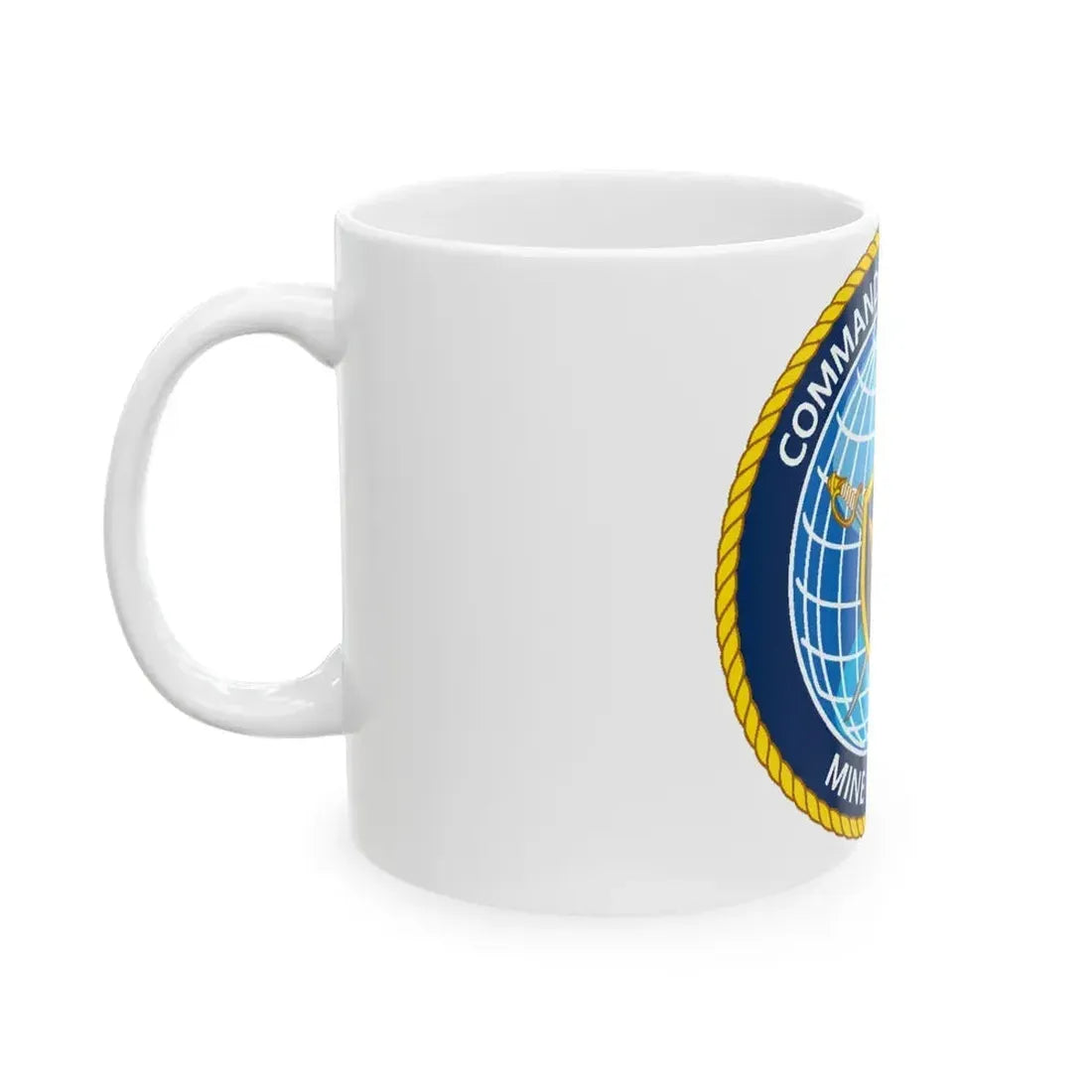 Commander Task Force Mine Warfare CTF MW (U.S. Navy) White Coffee Mug - Go Mug Yourself