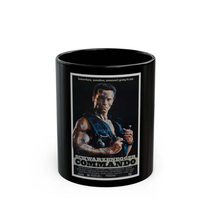 COMMANDO 1985 Movie Poster - Black Coffee Mug-11oz-Go Mug Yourself