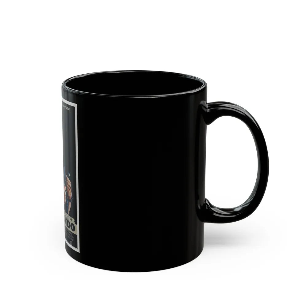 COMMANDO 1985 Movie Poster - Black Coffee Mug-Go Mug Yourself