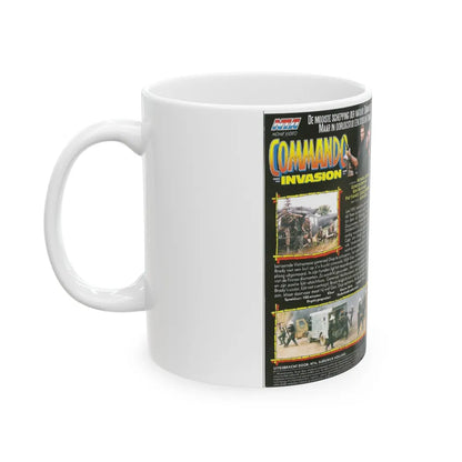 COMMANDO INVASION (VHS COVER) - White Coffee Mug-Go Mug Yourself