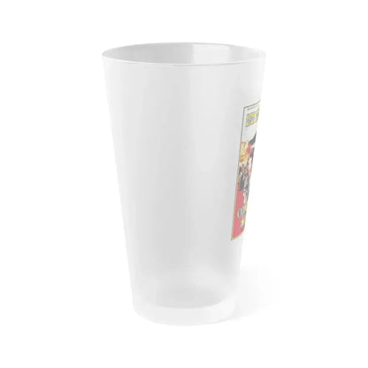 COMMANDO LEOPARD 1985 Movie Poster - Frosted Pint Glass 16oz - Go Mug Yourself