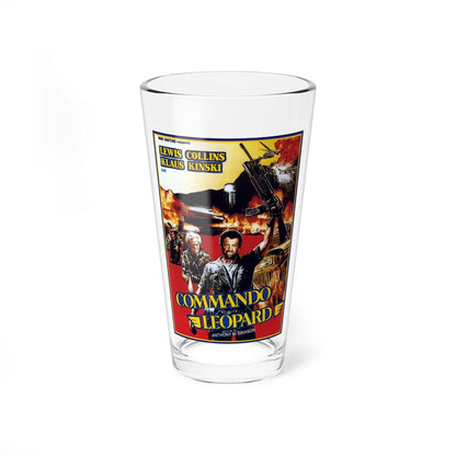 COMMANDO LEOPARD 1985 Movie Poster - Pint Glass 16oz-16oz-Go Mug Yourself