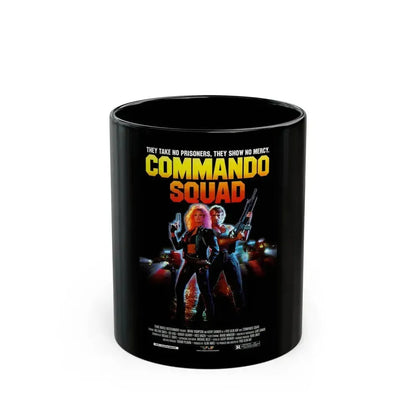 COMMANDO SQUAD 1987 Movie Poster - Black Coffee Mug 11oz - Go Mug Yourself