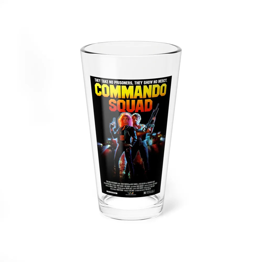 COMMANDO SQUAD 1987 Movie Poster - Pint Glass 16oz-16oz-Go Mug Yourself