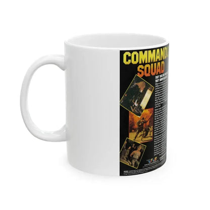 COMMANDO SQUAD (VHS COVER) - White Coffee Mug - Go Mug Yourself
