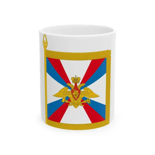 Commendation badge of the commander of railroad troops MD RF (Russia) White Coffee Mug 11oz - Go Mug Yourself