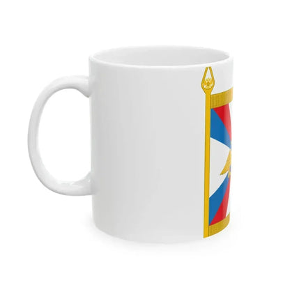 Commendation badge of the commander of railroad troops MD RF (Russia) White Coffee Mug - Go Mug Yourself