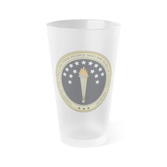 Committee for Purchase From People Who Are Blind or Severely Disabled CPPBSD - Frosted Pint Glass 16oz-16oz-Frosted-Go Mug Yourself