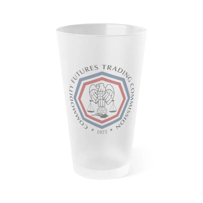 Commodity Futures Trading Commission - Frosted Pint Glass 16oz-16oz-Frosted-Go Mug Yourself