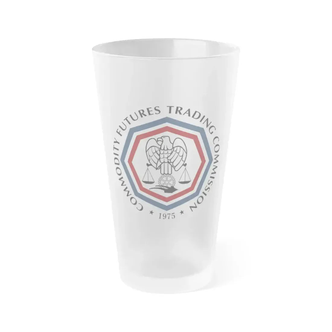 Commodity Futures Trading Commission - Frosted Pint Glass 16oz 16oz Frosted - Go Mug Yourself