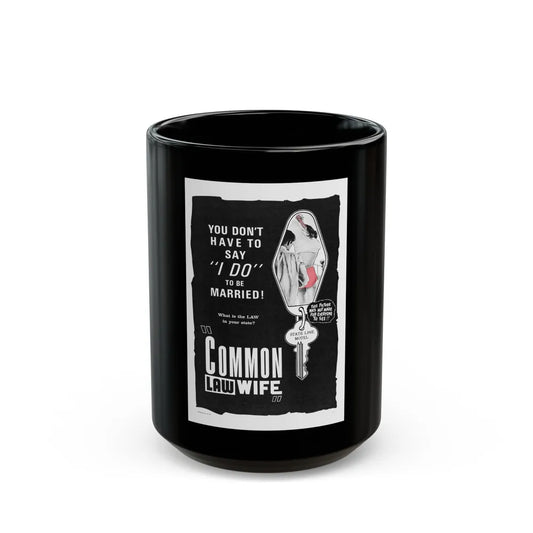 COMMON LAW WIFE 1961 Movie Poster - Black Coffee Mug-15oz-Go Mug Yourself