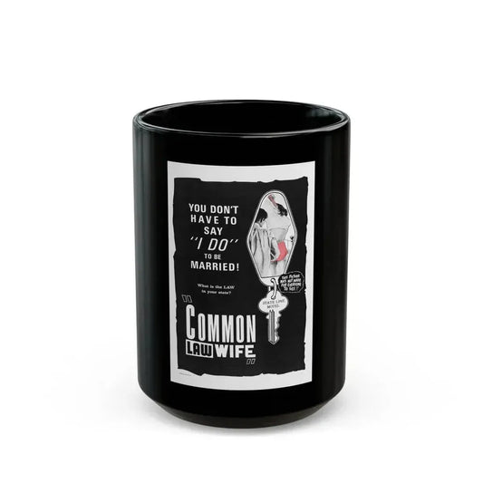 COMMON LAW WIFE 1961 Movie Poster - Black Coffee Mug 15oz - Go Mug Yourself