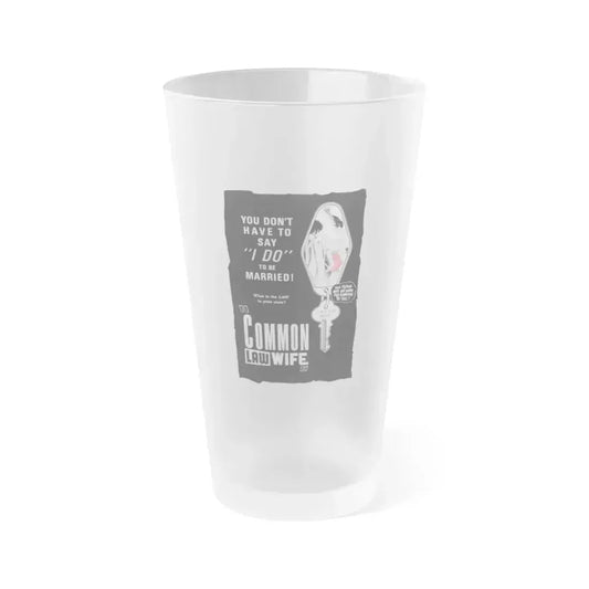COMMON LAW WIFE 1961 Movie Poster - Frosted Pint Glass 16oz 16oz Frosted - Go Mug Yourself