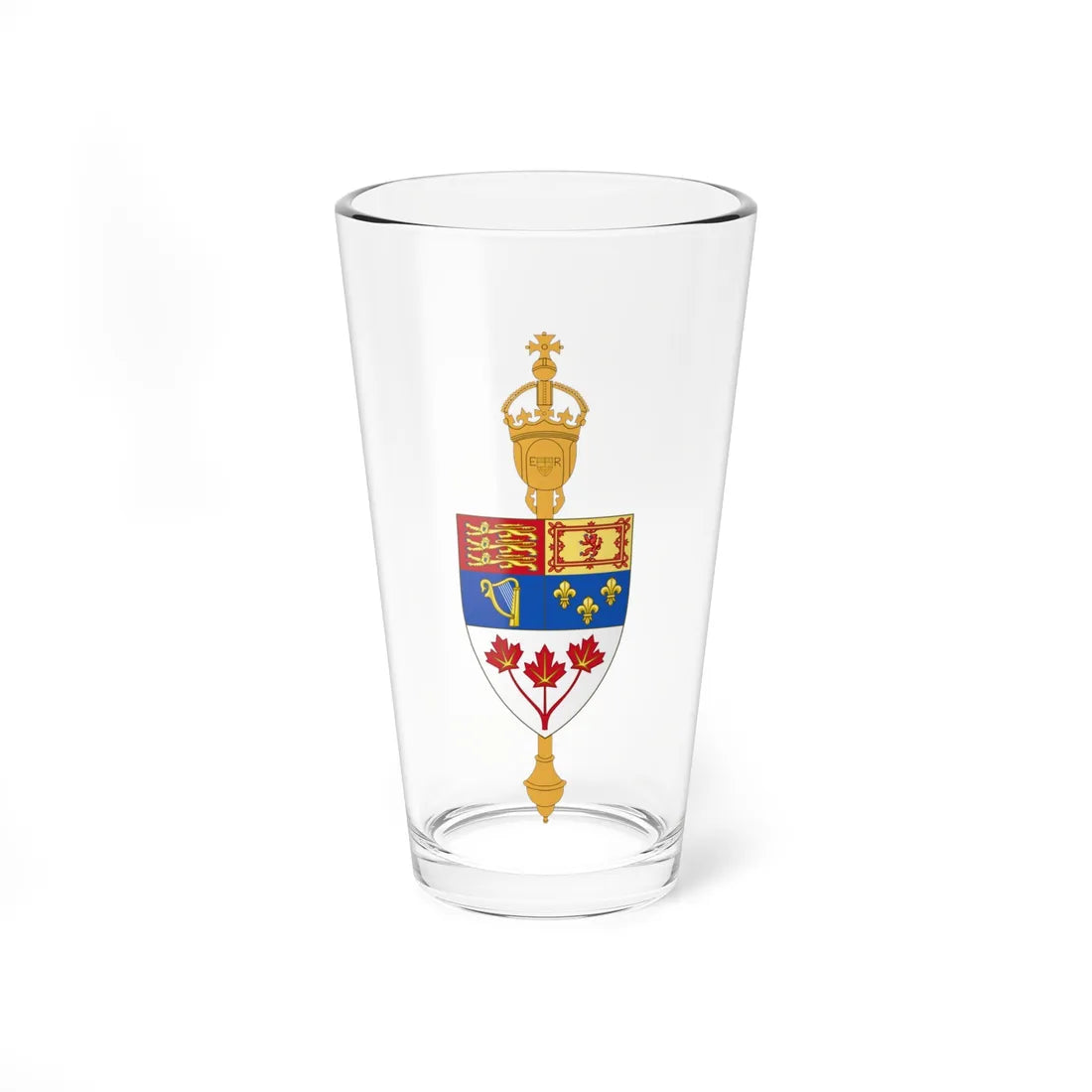 Commons Canada rendition (Canada) (Coat of Arms) Pint Glass 16oz 16oz - Go Mug Yourself